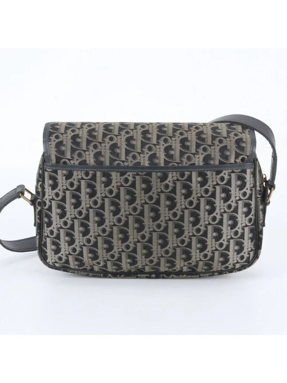 Dior Trotter Leather Shoulder Bag Crossbody Messenger Business